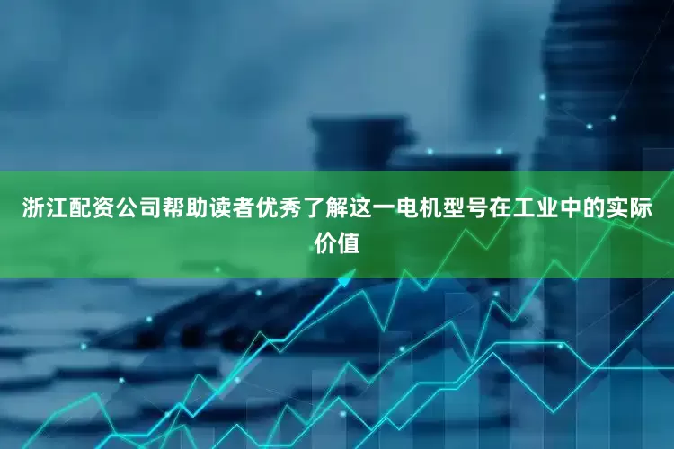 浙江配资公司帮助读者优秀了解这一电机型号在工业中的实际价值